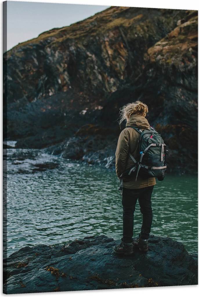 Vászonkép Hegyek Hegymászás Természet Sziklák Természet 60x90