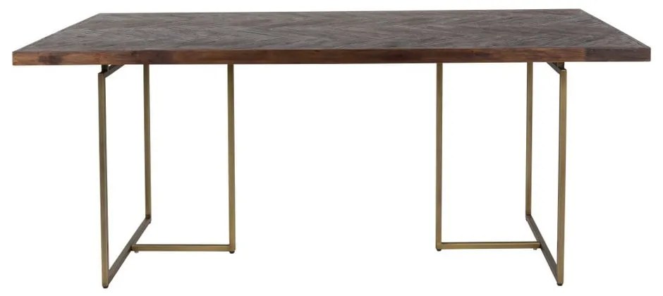 Aron étkezőasztal acél szerkezettel, 220 x 90 cm - Dutchbone