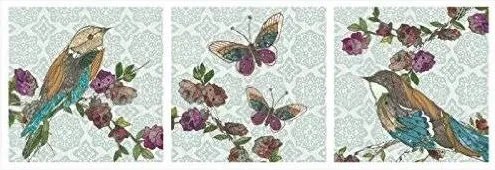 Vászonkép Madarak canvas 3 részes 30x30 cm OZ41-189