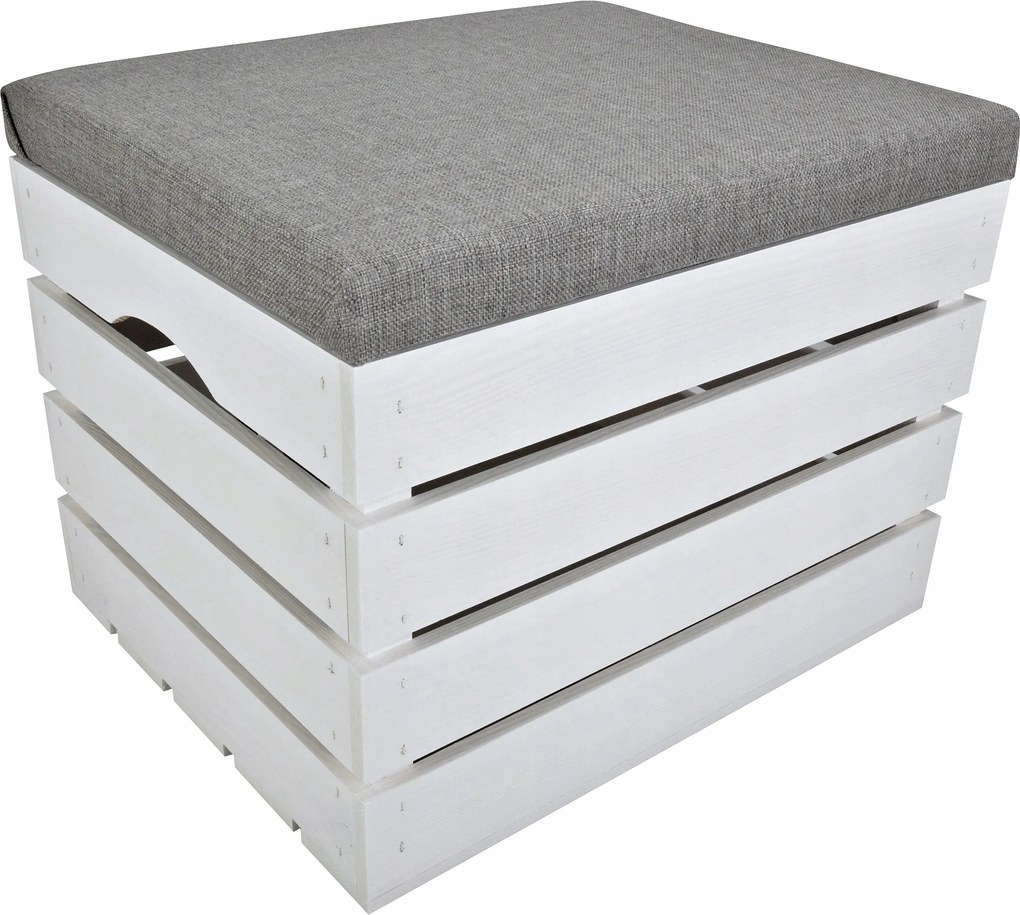 Fenyő Láda Kárpitozott Láda Tároló Puff