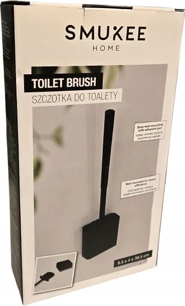 Smukee Függesztett Wc kefe szett 9,5 x 4 x 39,5 fekete 334