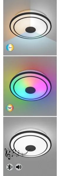 Rabalux 71030 - RGB LED, fényerőszabályozható mennyezeti lámpatest NIKOLAUS LED/24W/230V