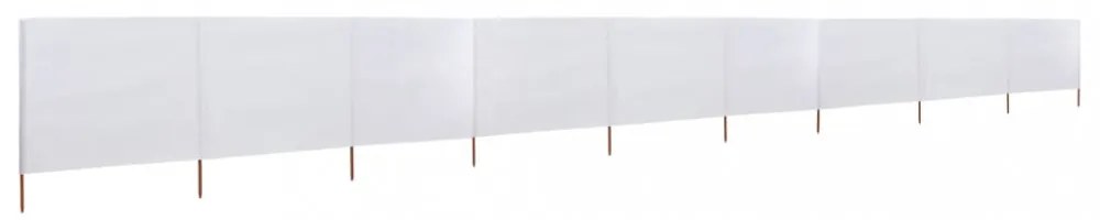 homokfehér 9 paneles szövet szélfogó 1200 x 160 cm