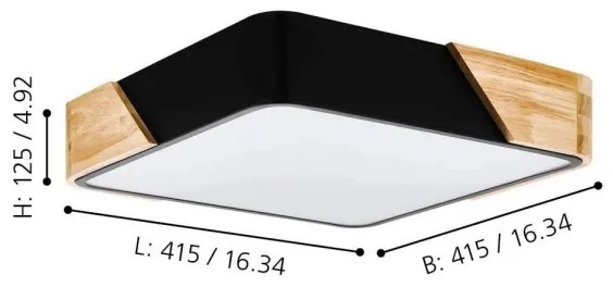 Eglo 99389 - Mennyezeti lámpa GRIMALDINO 2xE27/28W/230V