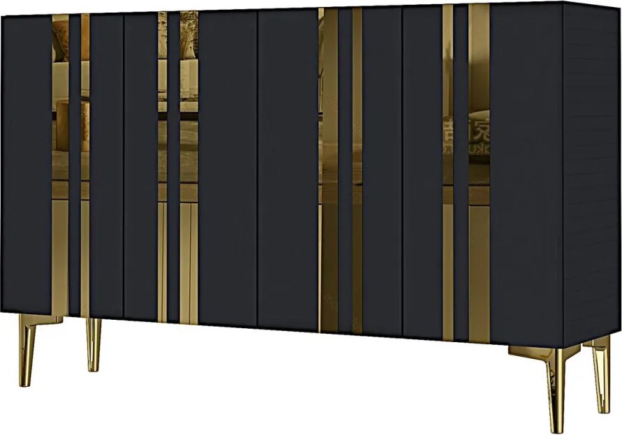 Mia 120 - Anthracite, Gold