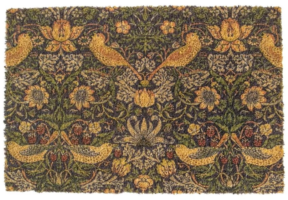 Kókuszrost lábtörlő 40x60 cm William Morris Strawberry Thief – Artsy Doormats