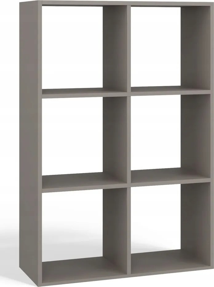 Malax könyvespolc 2X3 Agyag