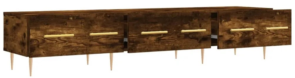 füstös tölgy színű szerelt fa TV-szekrény 150 x 36 x 50 cm