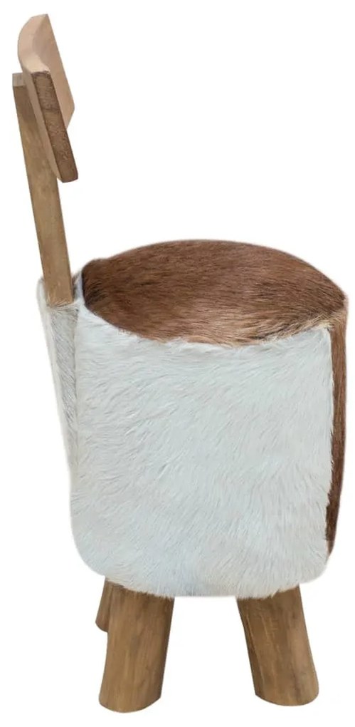 kecskebőr és tömör tíkfa ülőke