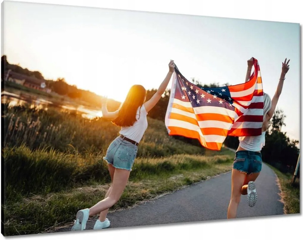 Vászonkép 100x70 Futás a szabadság felé Usa