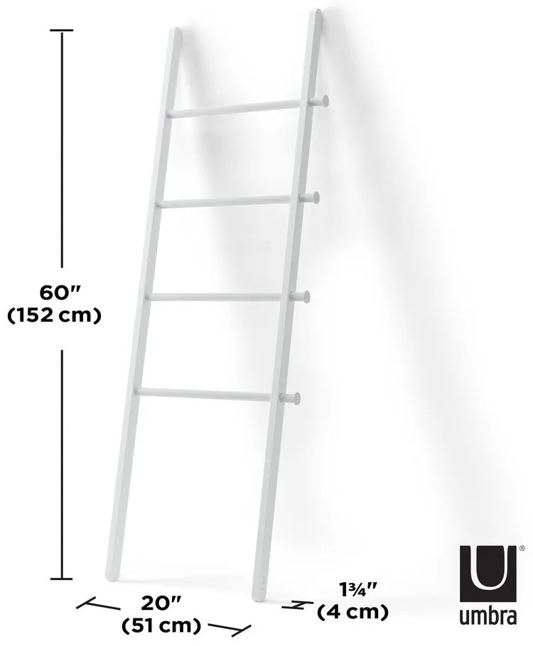 Fehér nyárfa dekorációs létra Leana – Umbra