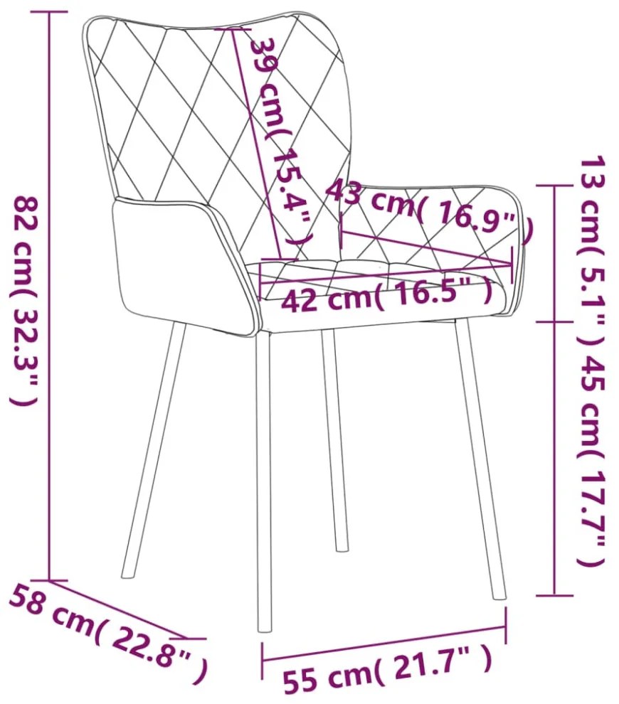 2 db kék szövet étkezőszék