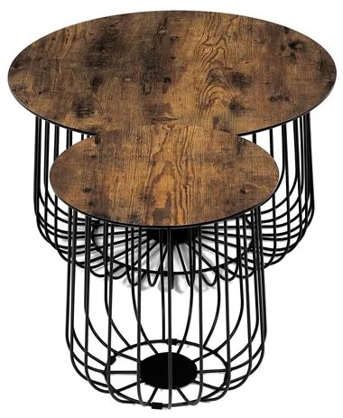 Dohányzóasztal 60×60 cm, MDF, Vad Tölgy. AF-3007 OLW