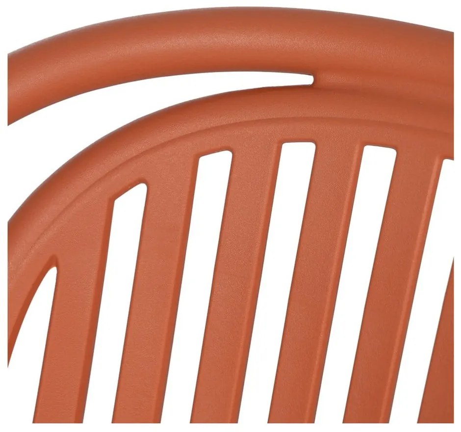 Terrakotta színű műanyag étkezőszék Alia – Ixia
