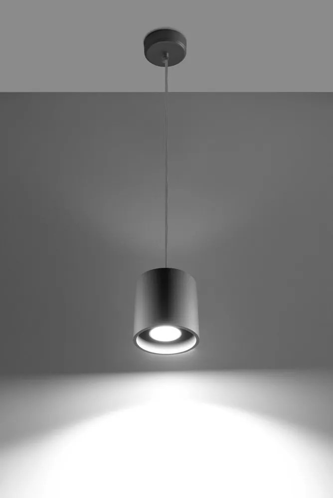 SOLLUX SL-0052 ORBIS Hengeres Függesztett Lámpa Szürke GU10 IP20