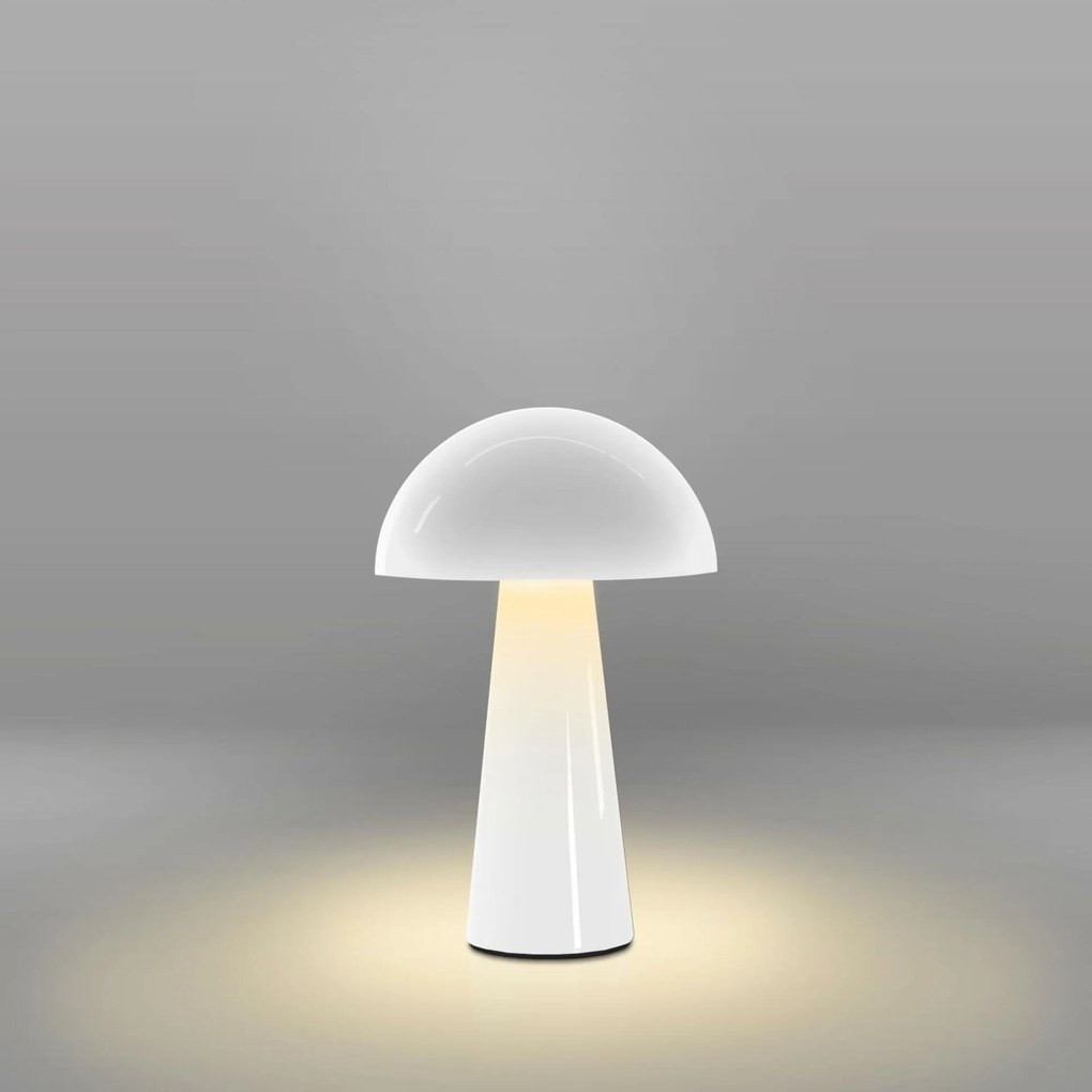 Century kültéri asztali lámpa Coco fehér Usb DIM IP54