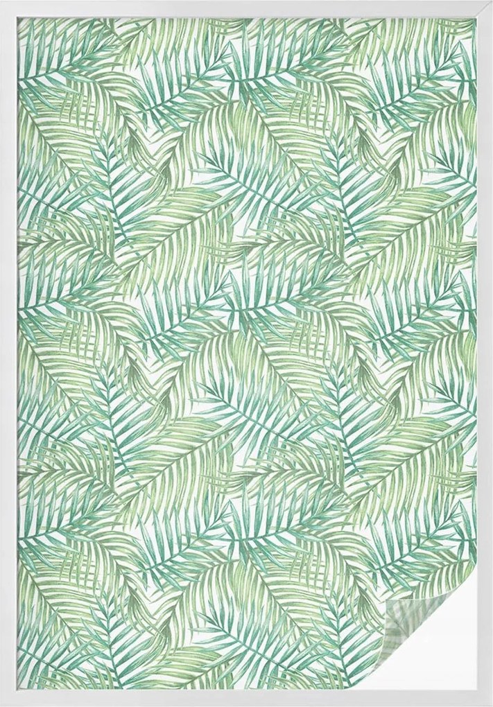 Tejfólia Ablaküvegekhez Öntapadós Adatvédelem Zöld páfrány 100x146