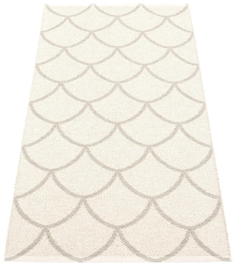 Krémszínű kültéri-beltéri futószőnyeg 70x150 cm Kotte Linen – Pappelina