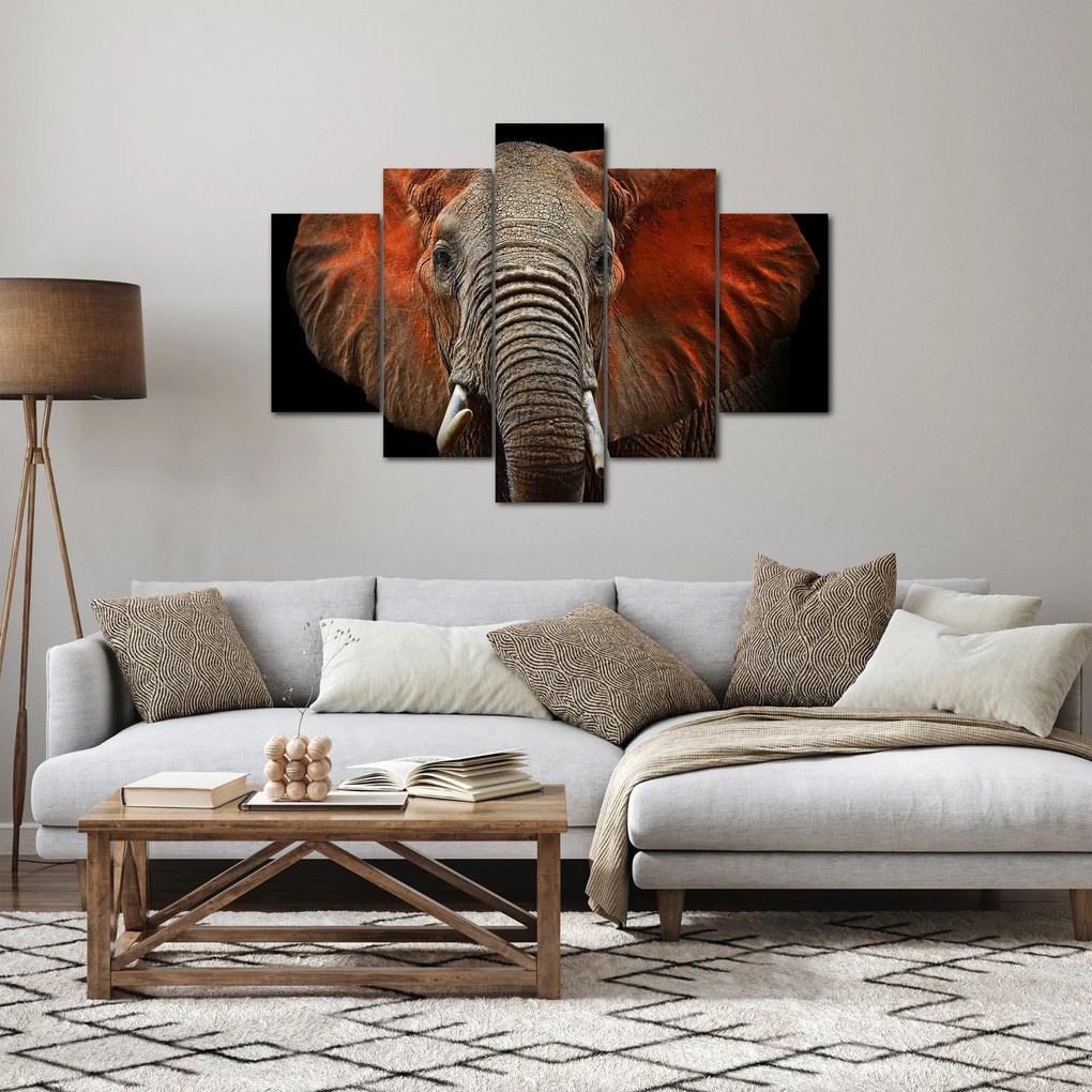 Kép - Elefántok Tsavóval (150x105 cm)