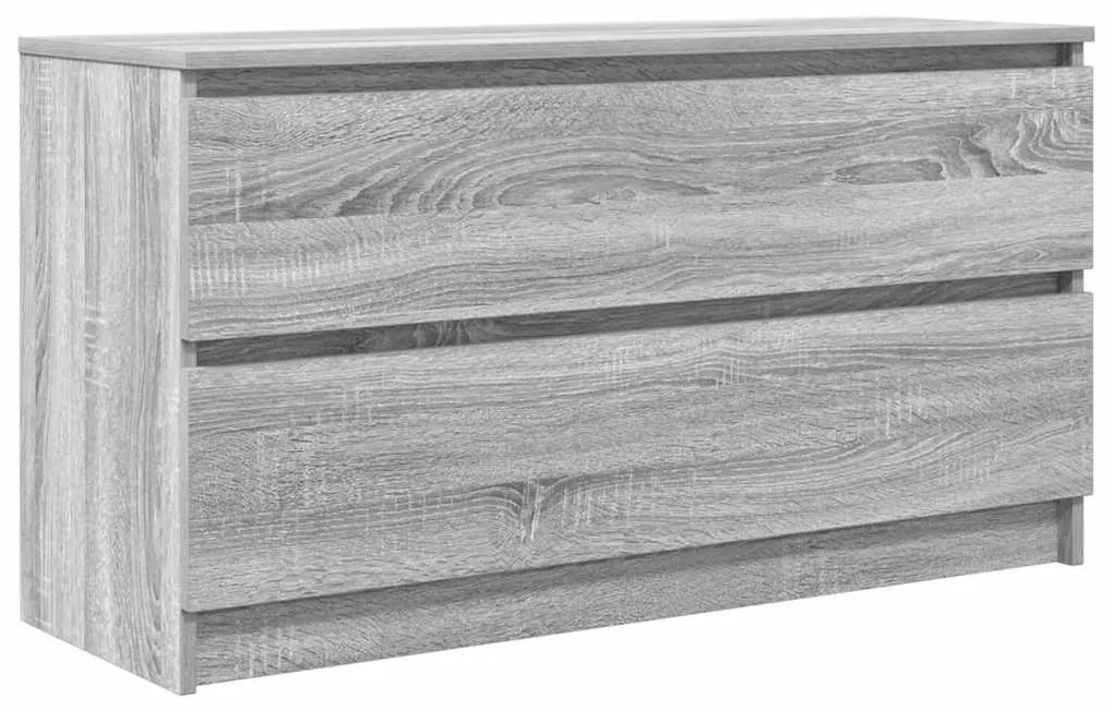 szürke sonoma színű szerelt fa TV-szekrény 100x35x54 cm