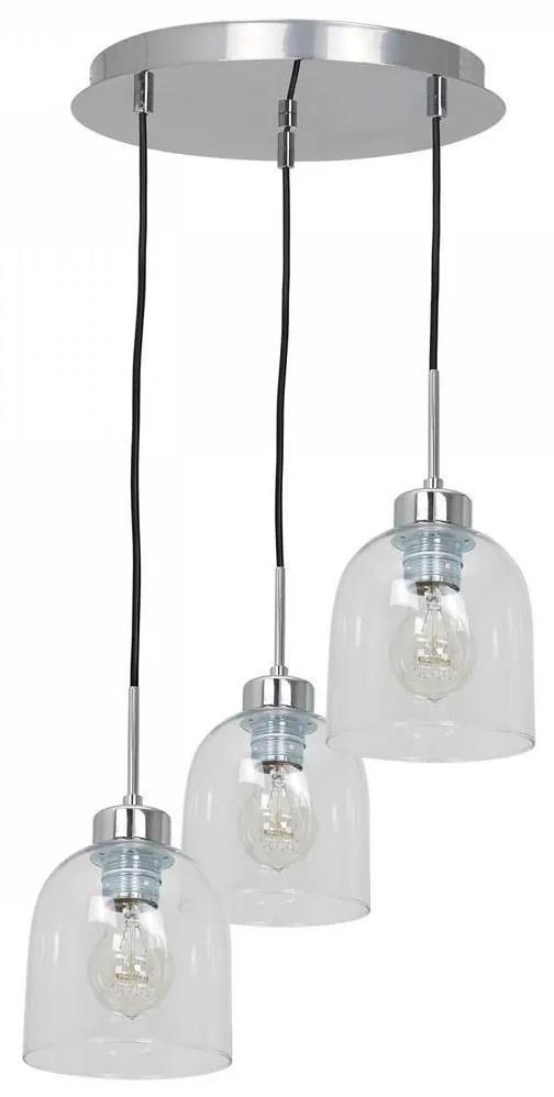 Csillár zsinóron FILL 3xE27/60W/230V kerek