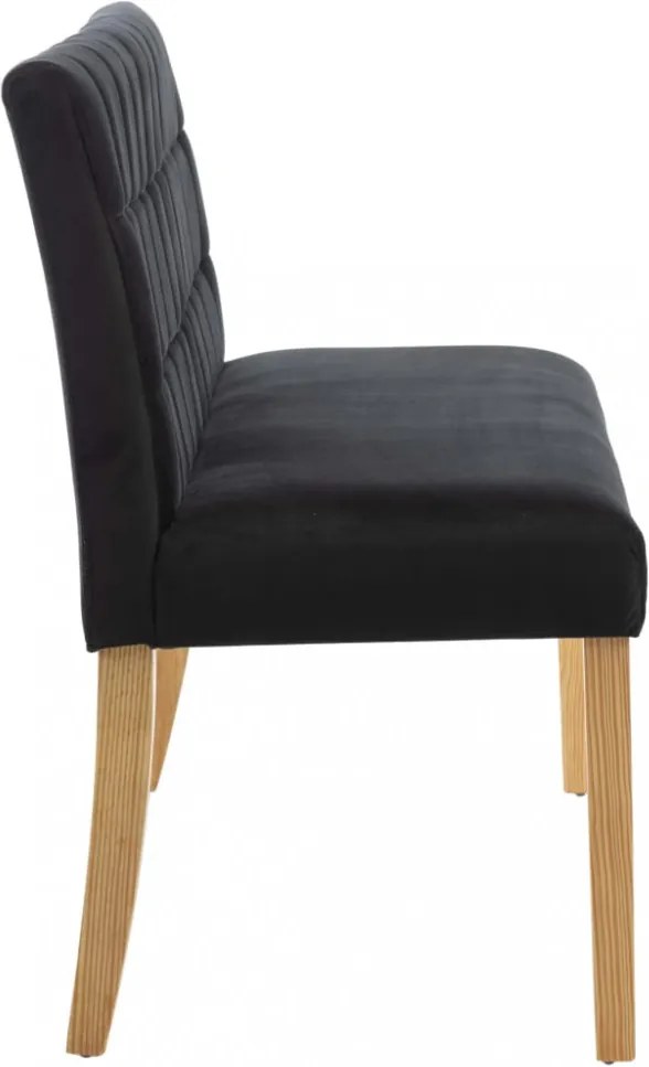 fekete bársony pad 140 cm