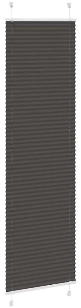 pliszírozott redőny fekete 60x200 cm szövetszélesség 59,4 cm