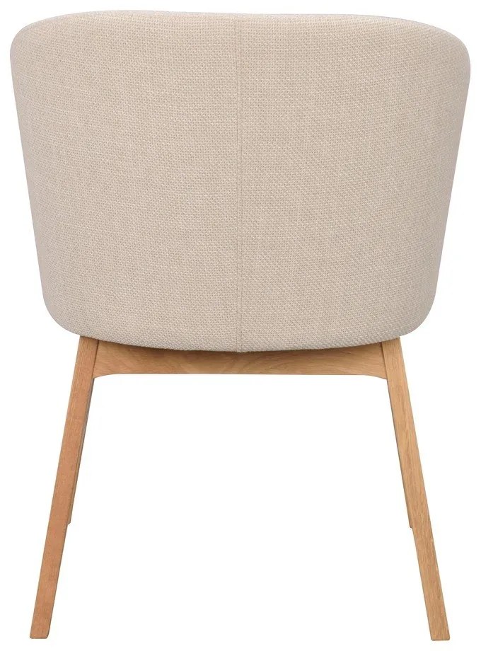 Bézs kárpitozott étkezőfotel szett 2 db-os Windham – Rowico