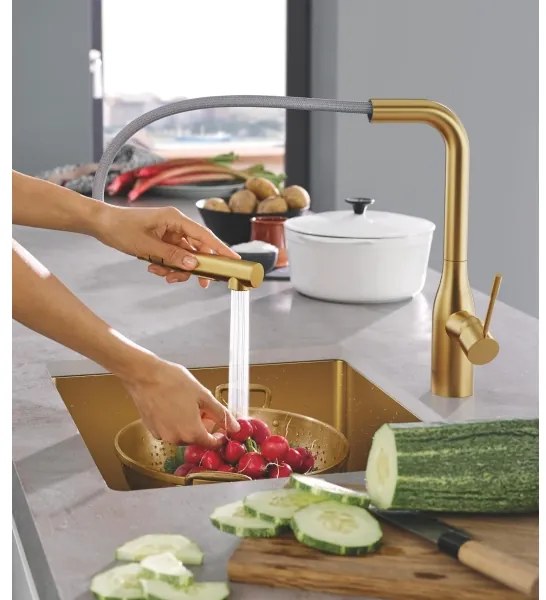 GROHE 30270GN0 - Mosogató csaptelep ESSENCE arany