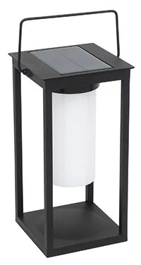 Modern kültéri lámpa fekete LED-del és dimmerrel, napelemes - Denlu