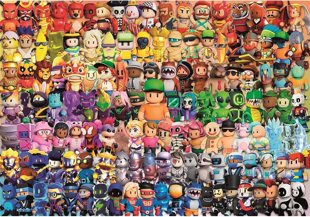 Stumble Guys Every Character 180 db-os Impossible puzzle Clementoni
