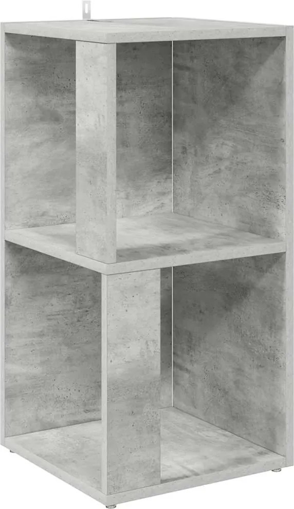 vidaXL betonszürke szerelt fa sarokszekrény 33 x 33 x 67 cm