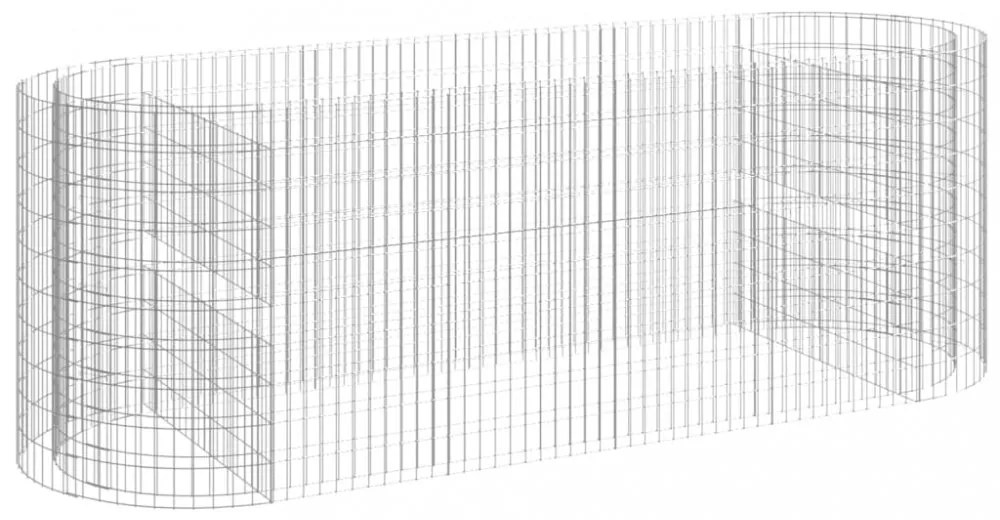 horganyzott vas gabion magaságyás 300x100x100 cm