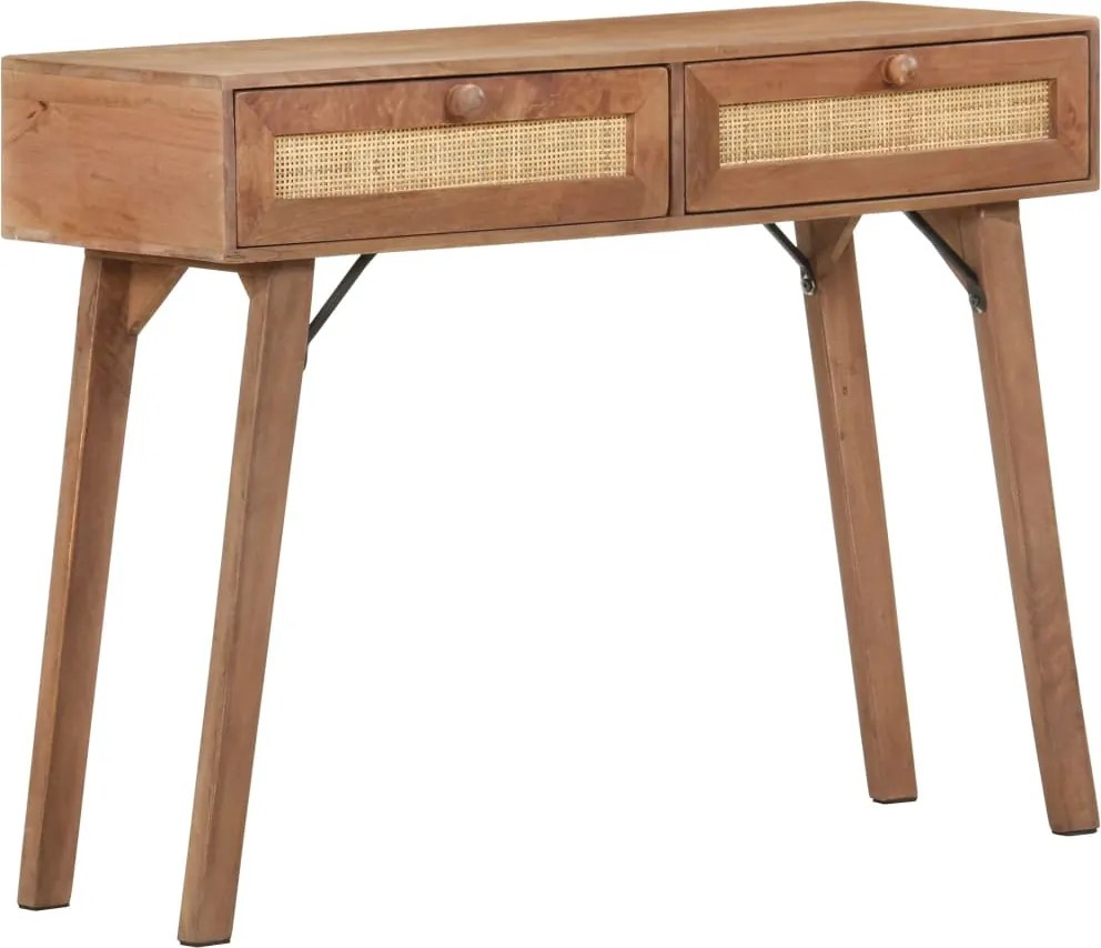 vidaXL tömör mangófa tálalóasztal 100 x 35 x 76 cm