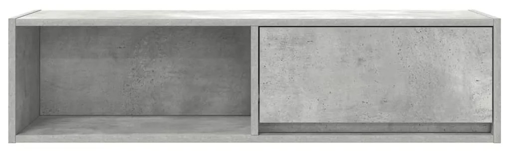 2 db betonszürke szerelt fa TV-szekrény 100x31x25,5cm