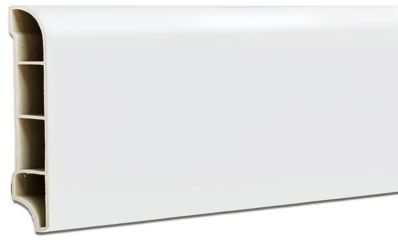 Vinyl SPC padlószegély Snow white 2400x60x12 mm