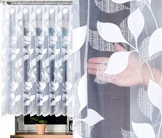 Jacquard függöny Martyna mintás 400x140cm egyenes (kész) szegéllyel