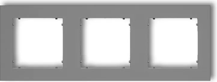 Hármas Keret Univerzális Műanyag Szürke Matt Karlik Mini