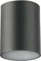 Mennyezeti lámpatest falra szerelhető kerek cső GU10 fix Fekete Lento alumínium