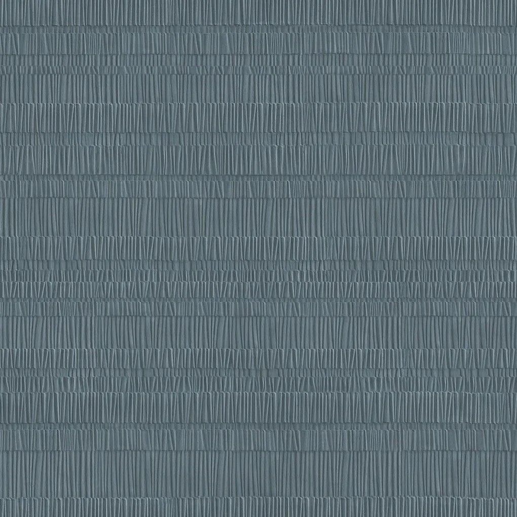 Decoprint Terra Nova Folding kék gyűrt hatású krepphatású vlies tapéta – TN29034