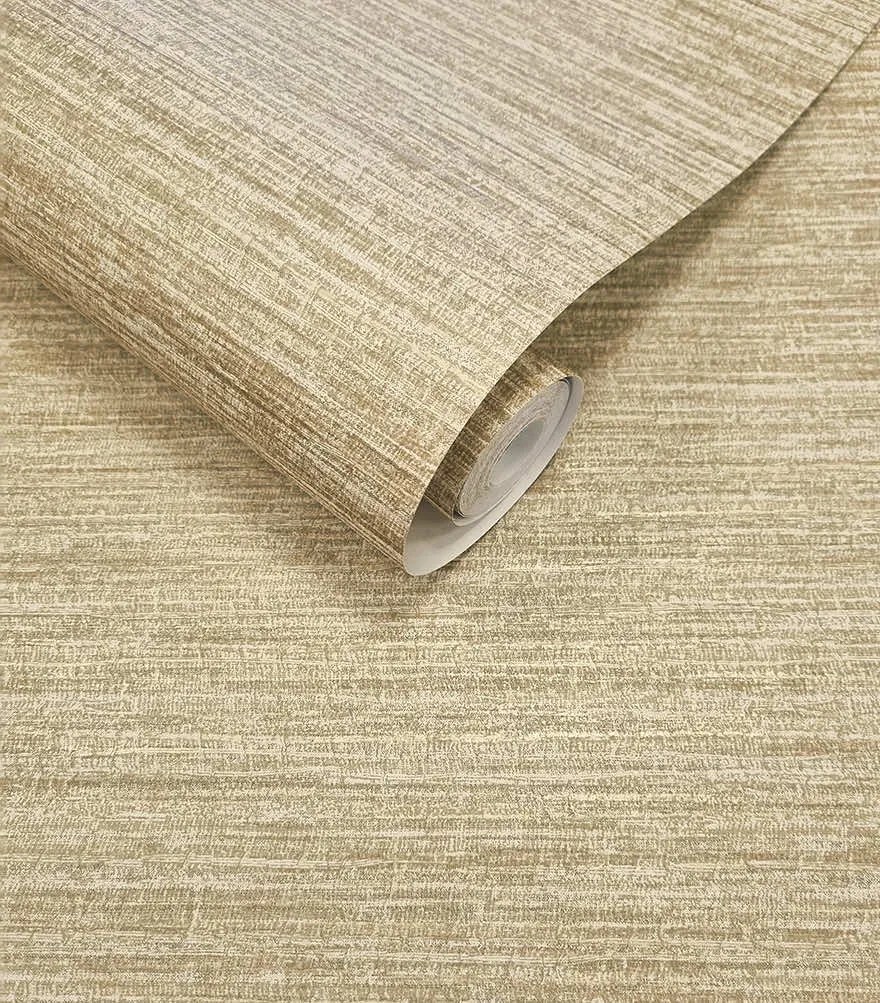 Holden Decor Textura Rete arany-bézs fémhatású szövet hatású vlies tapéta – 66204