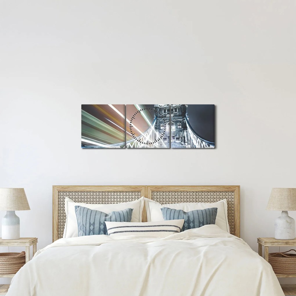 A Tower Bridge képe (órával) (90x30 cm)