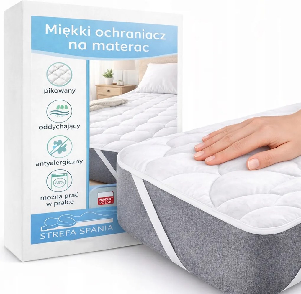 Matracvédő 180x200 Steppelt Rátét Topper Bolyhos Lengyel