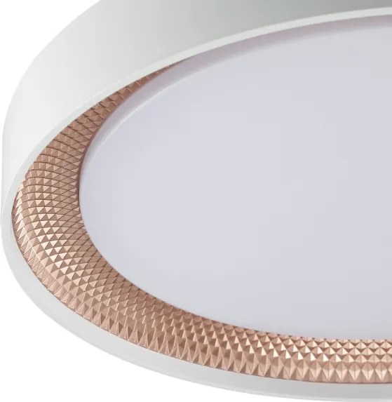 Brilliant - dimmelhető LED mennyezeti lámpatest WALDO LED/24W/230V fehér/rózsaarany + távirányító