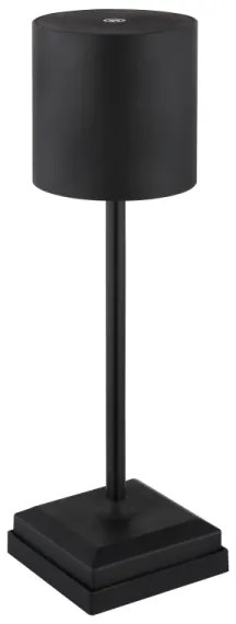 Globo 58487B - LED érintésvezérelt tölthető asztali lámpa DIXON 1,5W/5V 2200 mAh fekete