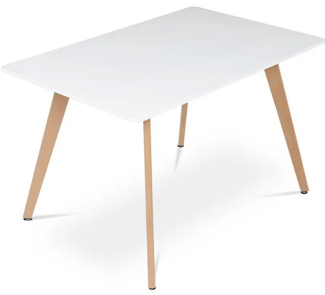 Étkezőasztal 120×80 cm, MDF, Fehér. DT-313 WT