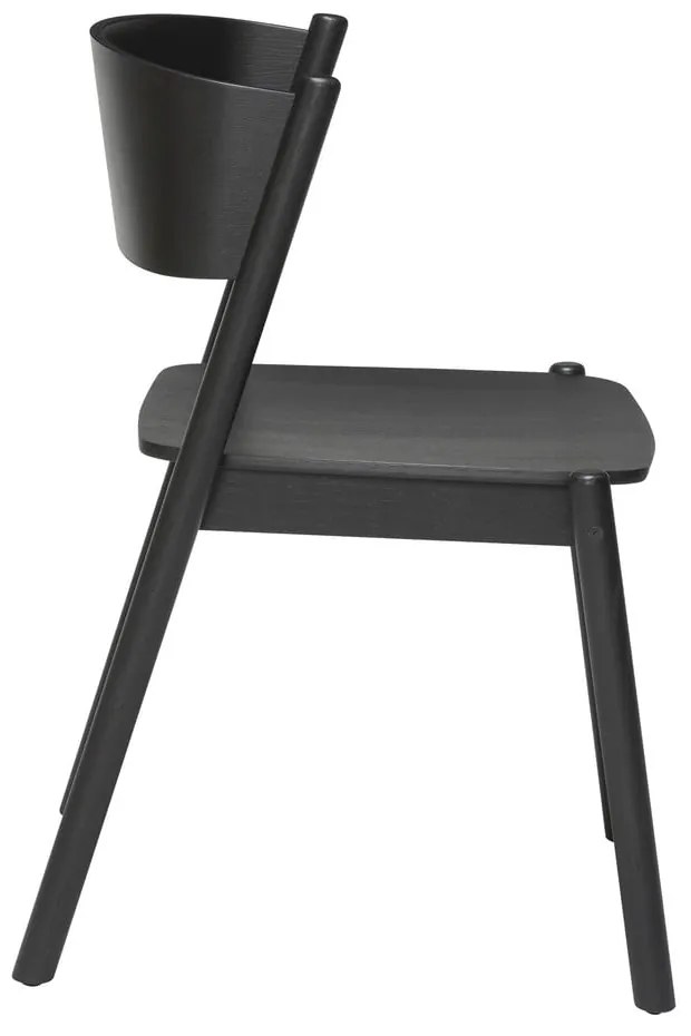 Fekete tölgy étkezőszék Oblique - Hübsch