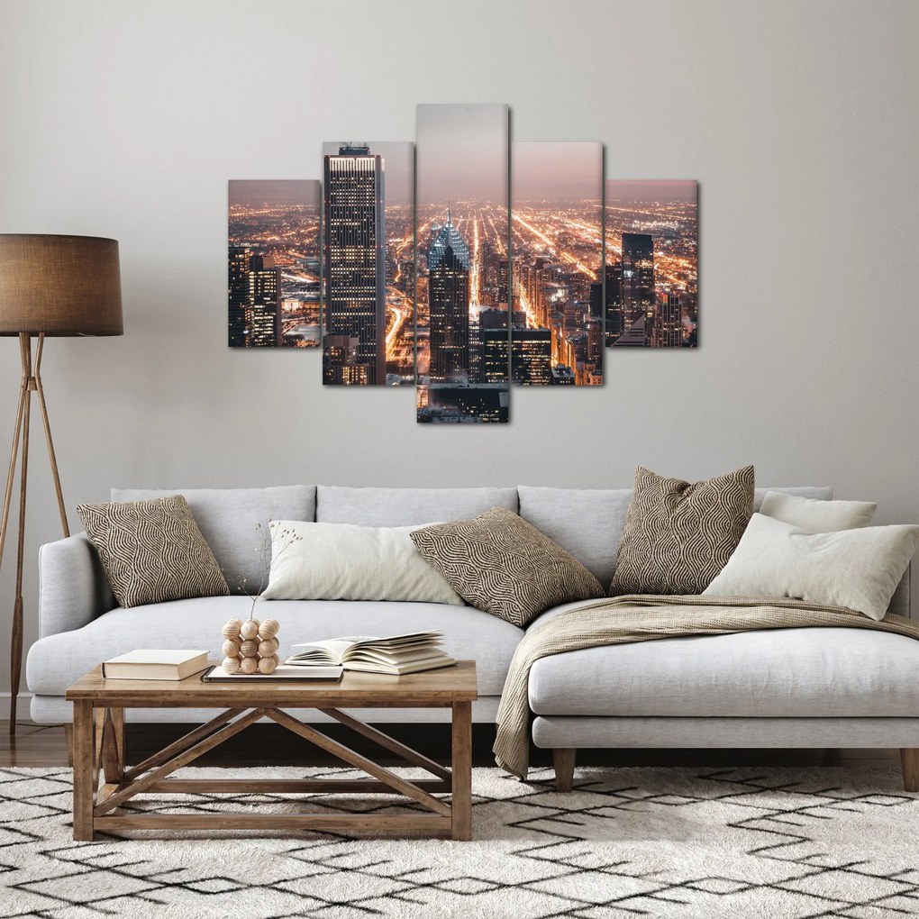 Fényes metropolisz képe (150x105 cm)
