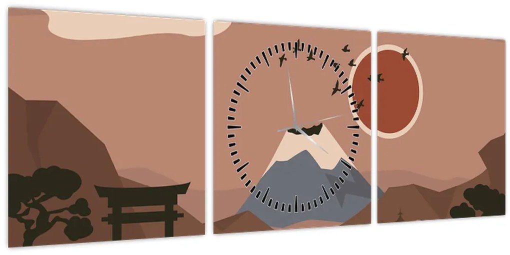 Kép - Japán N⁰1 (órával) (90x30 cm)