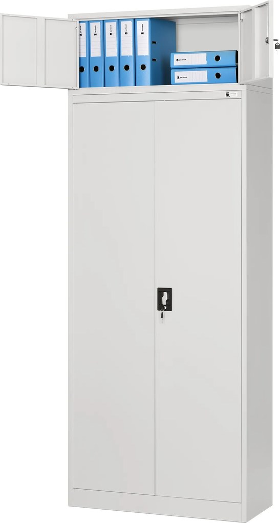 Szekrényre szerelhető felépítmény, szürke, 900x380x400 mm: EWA